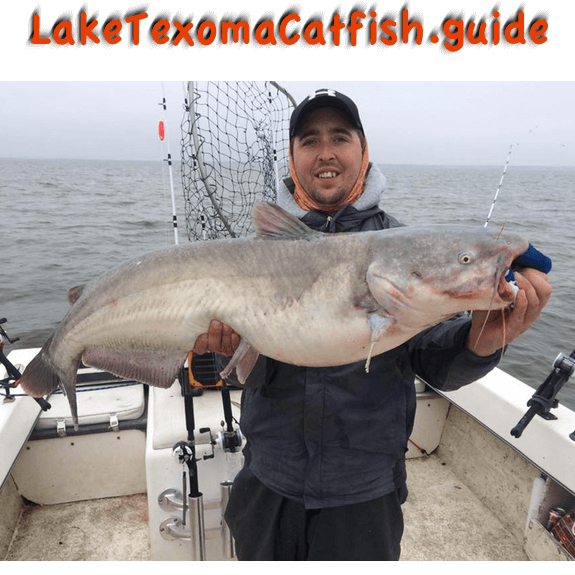 catching blue catfish, lake texoma catfish